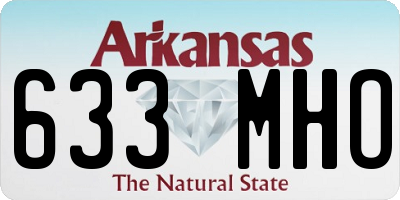 AR license plate 633MHO