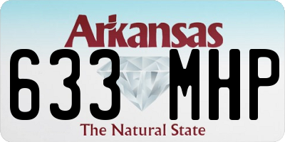 AR license plate 633MHP