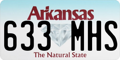 AR license plate 633MHS