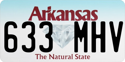AR license plate 633MHV