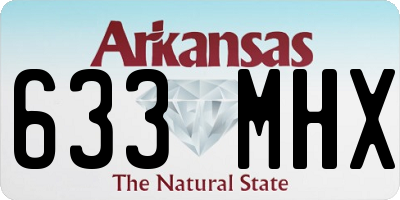 AR license plate 633MHX