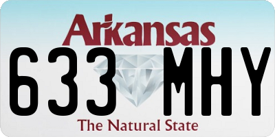AR license plate 633MHY