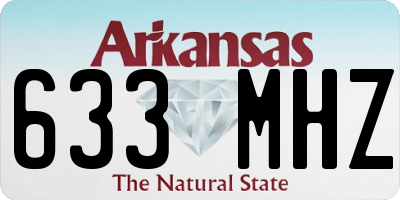 AR license plate 633MHZ