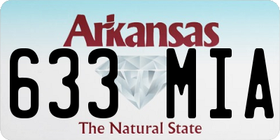 AR license plate 633MIA