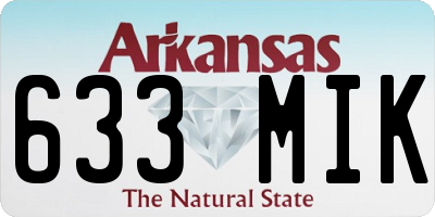 AR license plate 633MIK