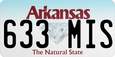 AR license plate 633MIS