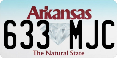 AR license plate 633MJC
