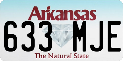 AR license plate 633MJE