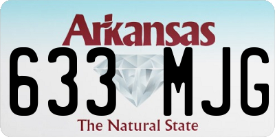 AR license plate 633MJG