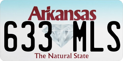 AR license plate 633MLS