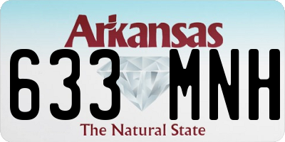 AR license plate 633MNH