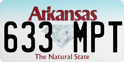 AR license plate 633MPT