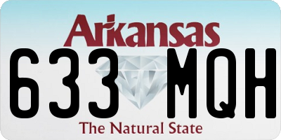 AR license plate 633MQH
