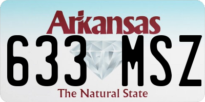 AR license plate 633MSZ