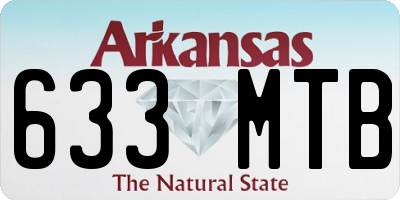 AR license plate 633MTB
