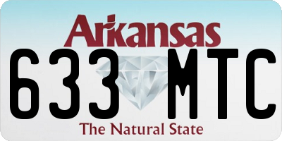 AR license plate 633MTC