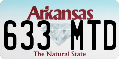 AR license plate 633MTD