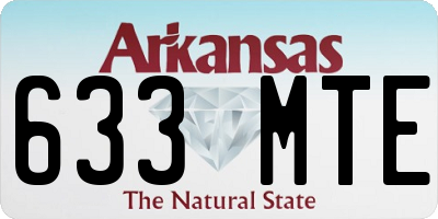 AR license plate 633MTE