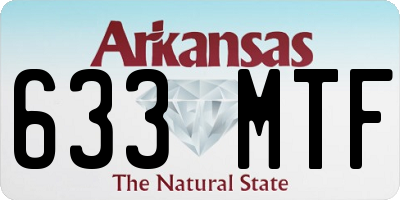 AR license plate 633MTF