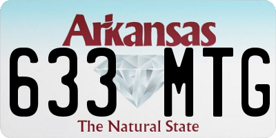 AR license plate 633MTG