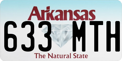 AR license plate 633MTH