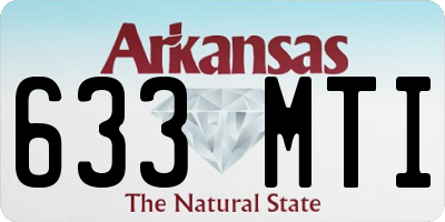 AR license plate 633MTI