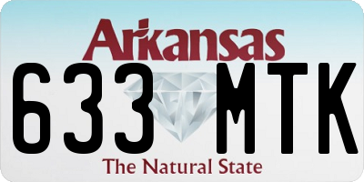 AR license plate 633MTK