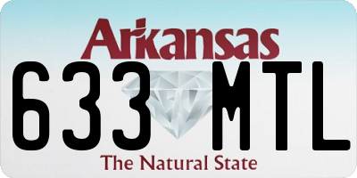 AR license plate 633MTL