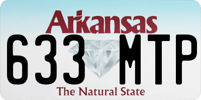 AR license plate 633MTP