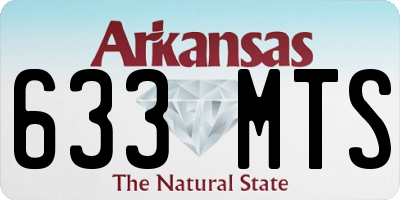AR license plate 633MTS