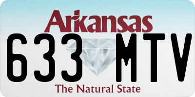 AR license plate 633MTV