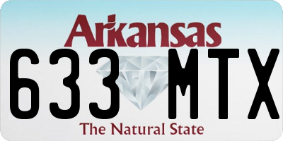 AR license plate 633MTX