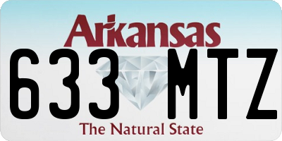 AR license plate 633MTZ