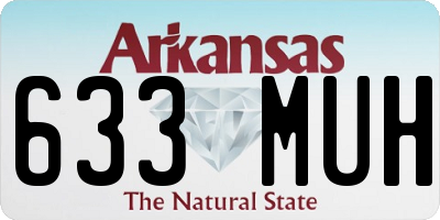 AR license plate 633MUH