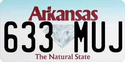 AR license plate 633MUJ