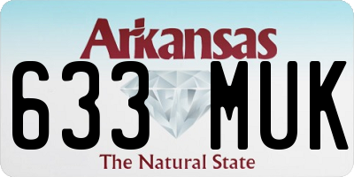 AR license plate 633MUK