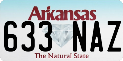 AR license plate 633NAZ
