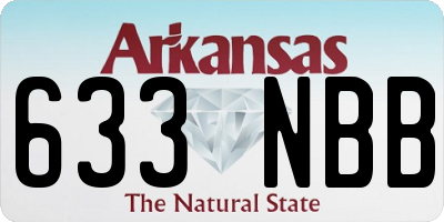 AR license plate 633NBB