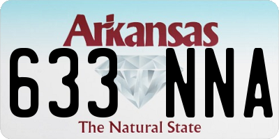 AR license plate 633NNA