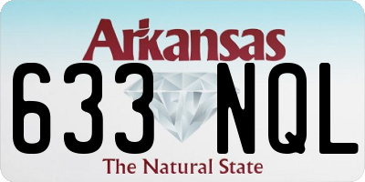 AR license plate 633NQL