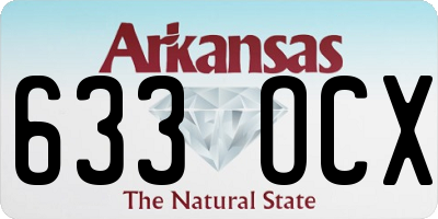 AR license plate 633OCX