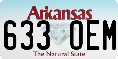 AR license plate 633OEM