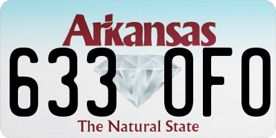 AR license plate 633OFO