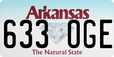 AR license plate 633OGE