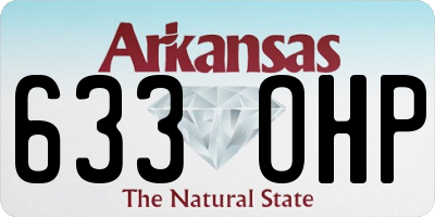 AR license plate 633OHP