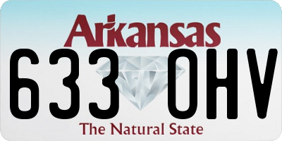 AR license plate 633OHV
