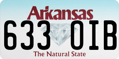 AR license plate 633OIB