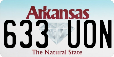 AR license plate 633UON