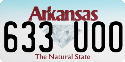 AR license plate 633UOO