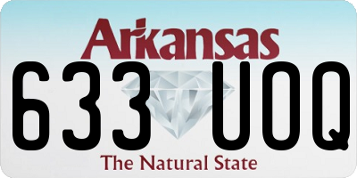 AR license plate 633UOQ